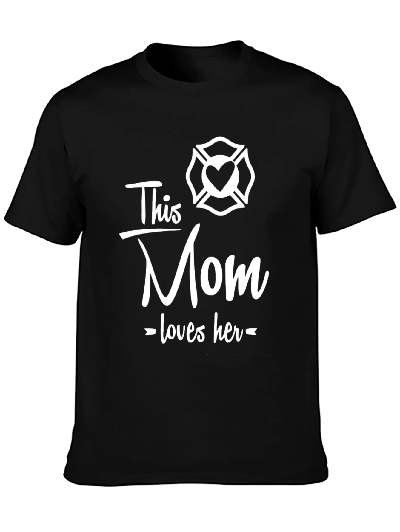 Firefighter Mom Graphic Tee - This Mom Loves Her