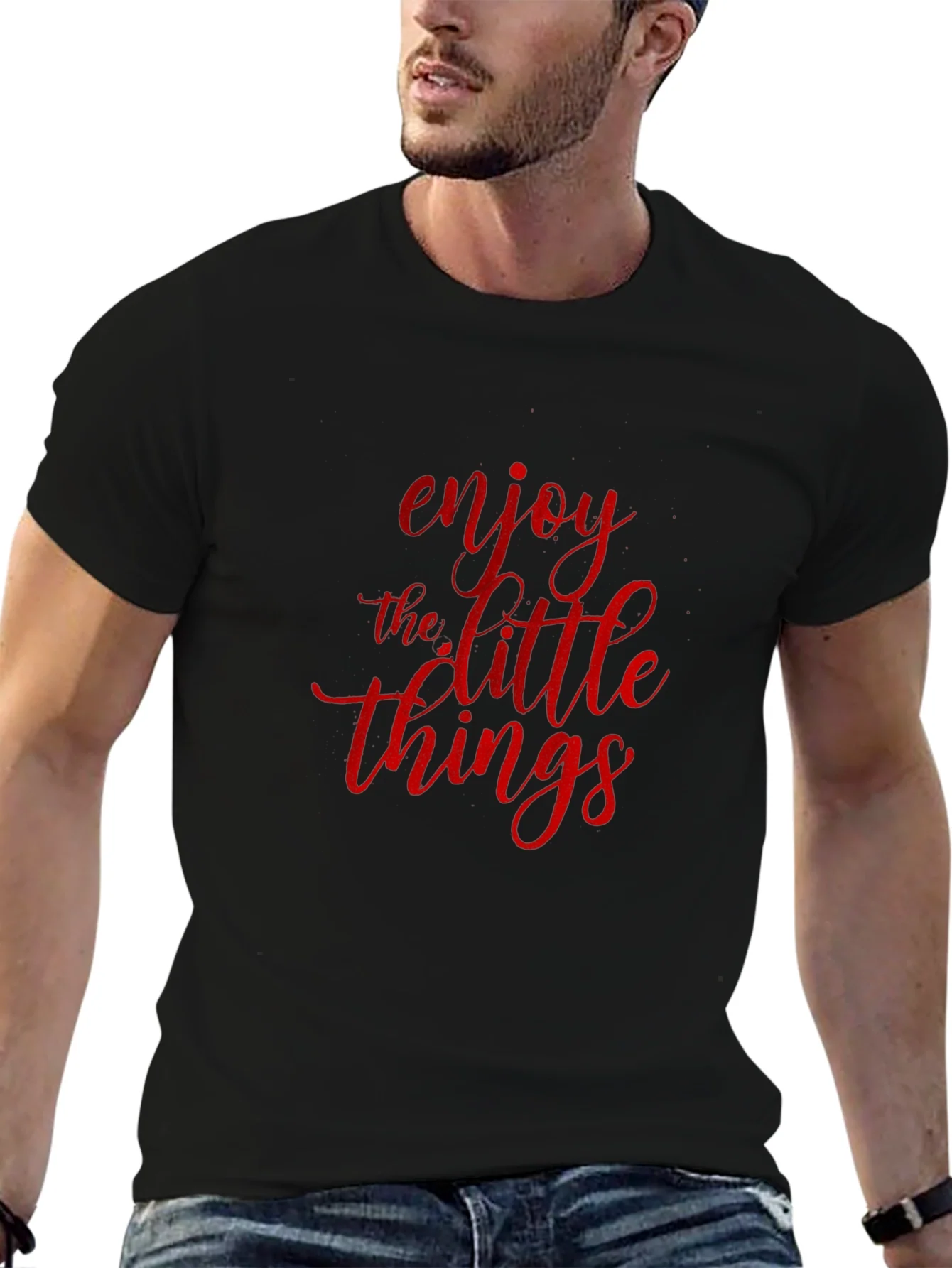 Enjoy The Little Things Black T-Shirt