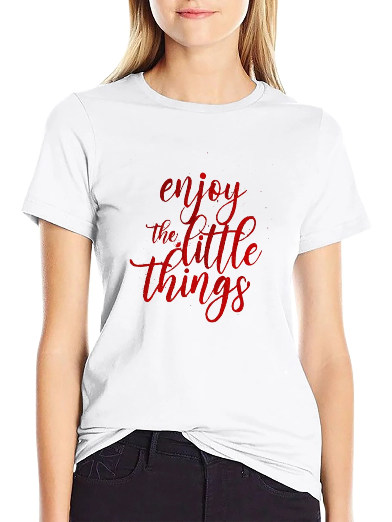 Enjoy The Little Things Black T-Shirt
