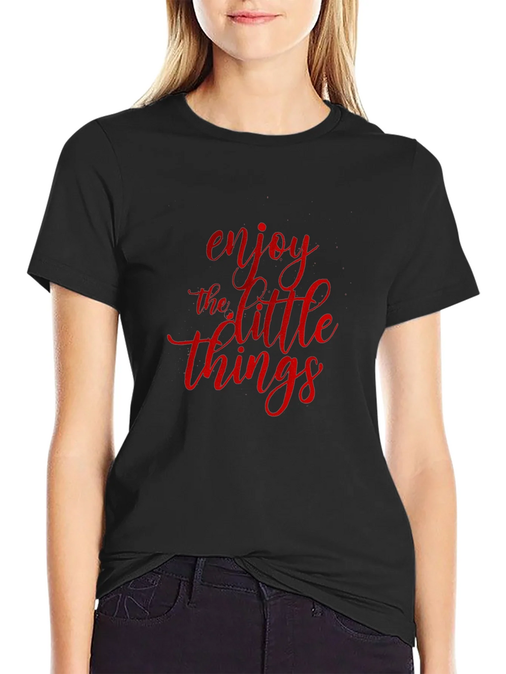 Enjoy The Little Things Black T-Shirt