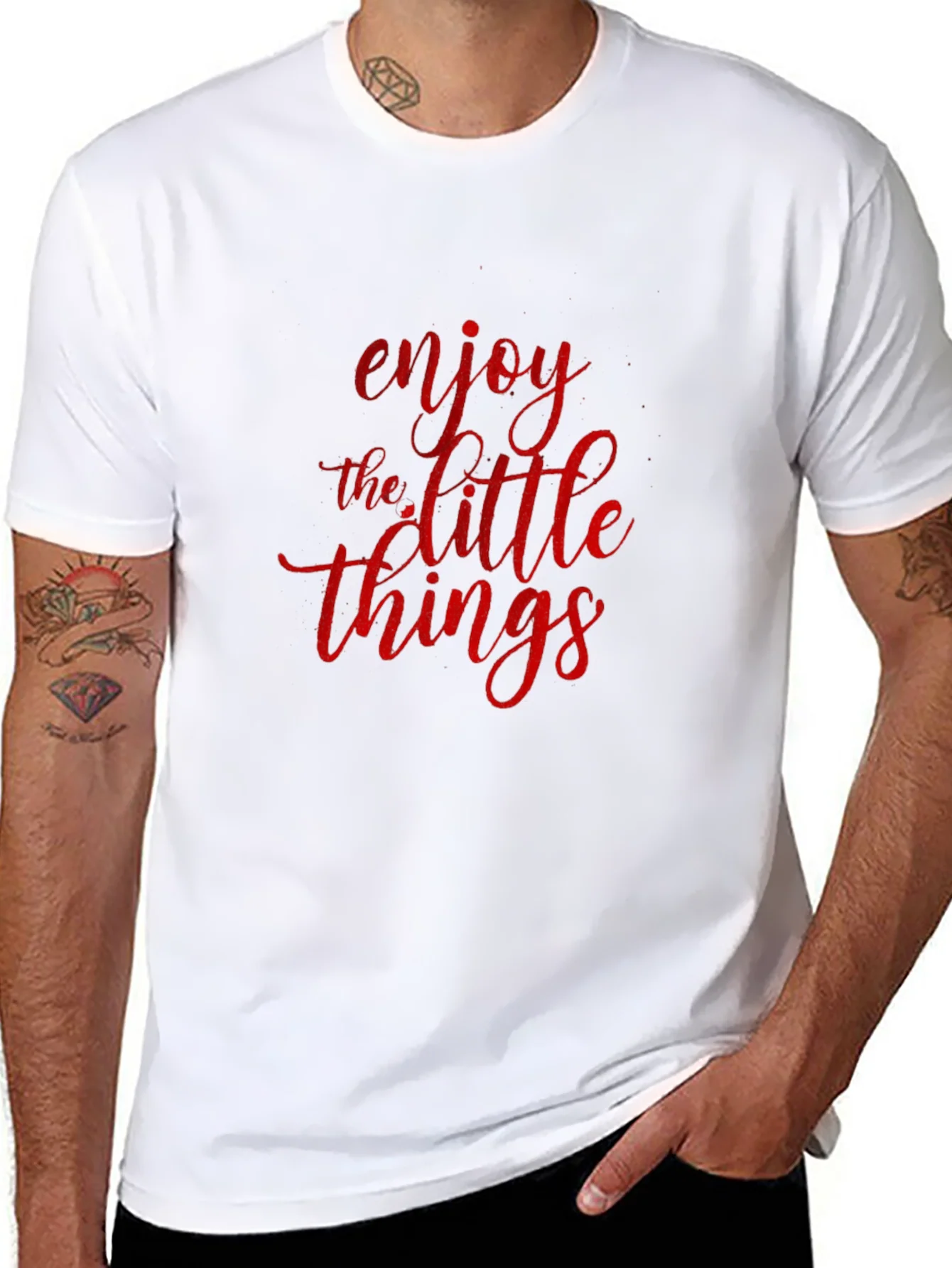 Enjoy The Little Things Black T-Shirt