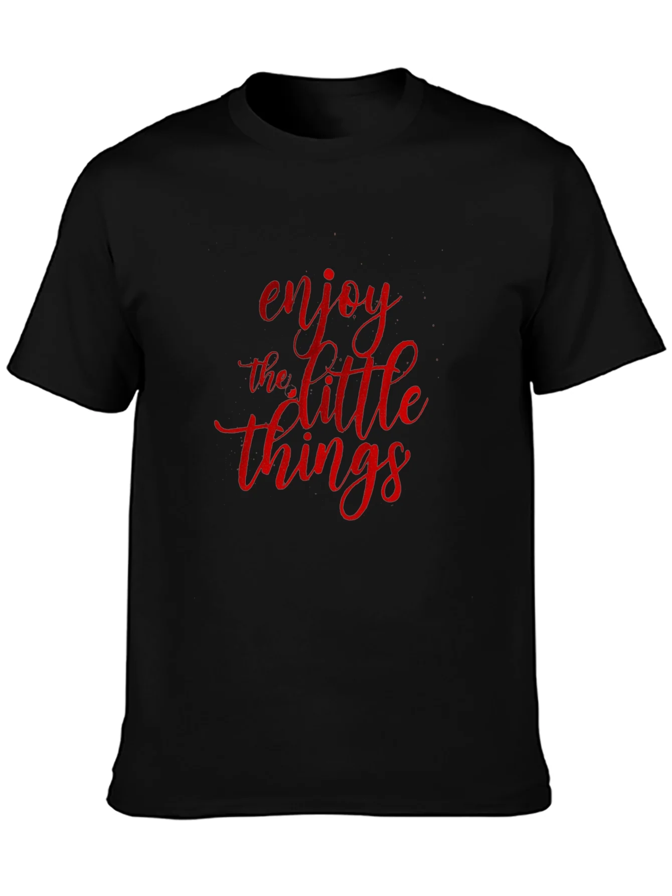 Enjoy The Little Things Black T-Shirt