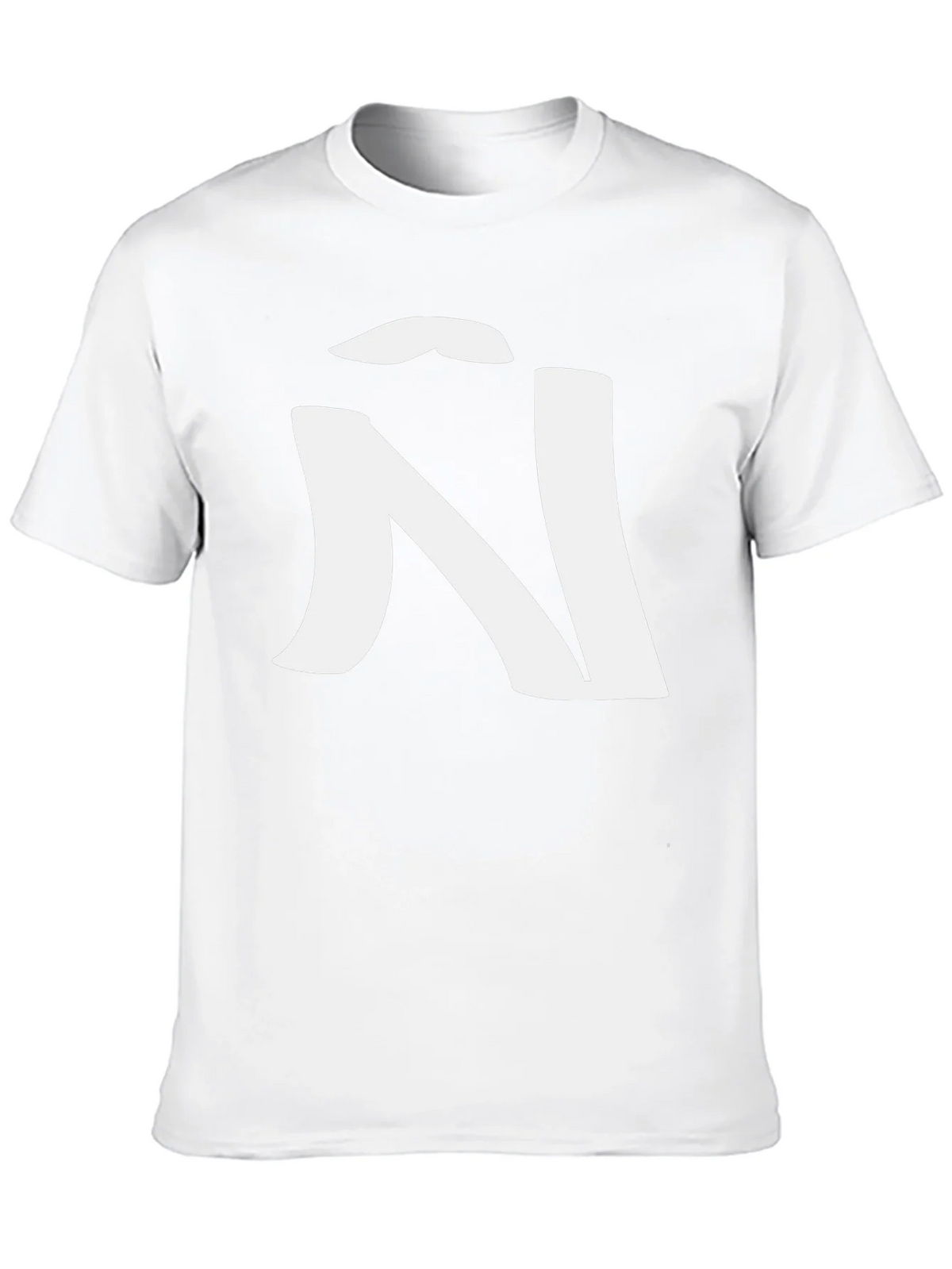 Black T-Shirt with White Ñ Design