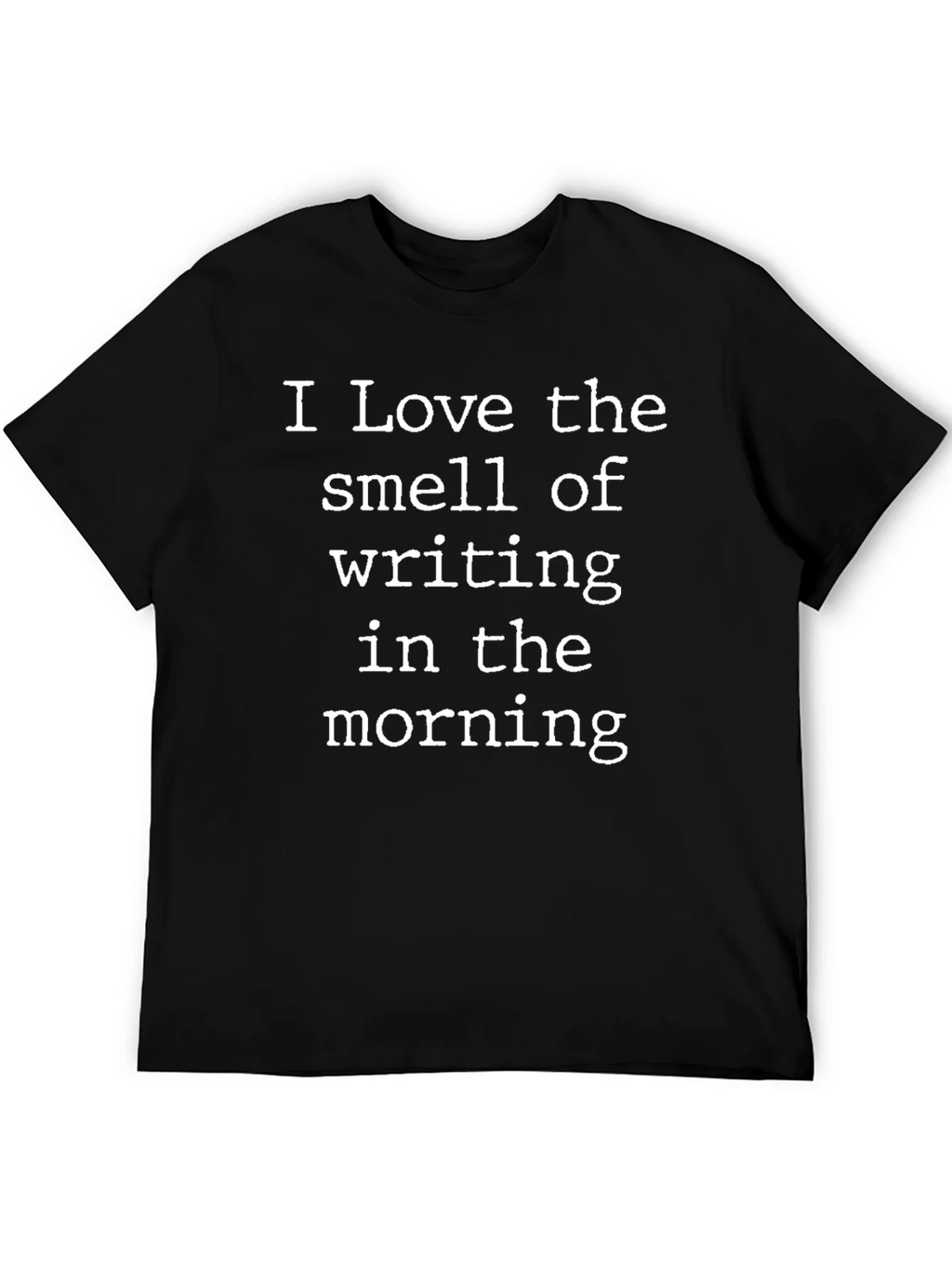 Writing Smell Morning Black Tee