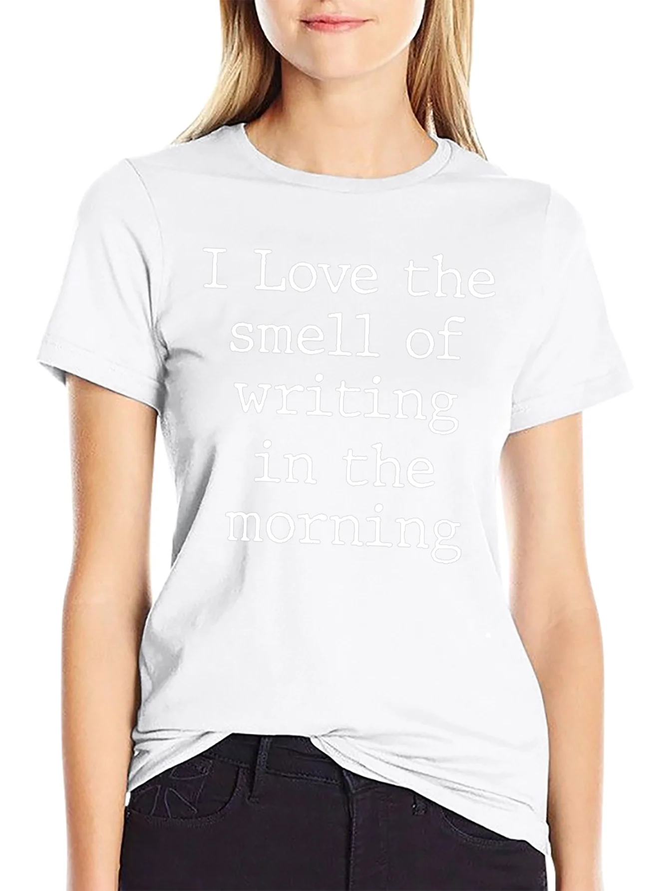 Writing Smell Morning Black Tee