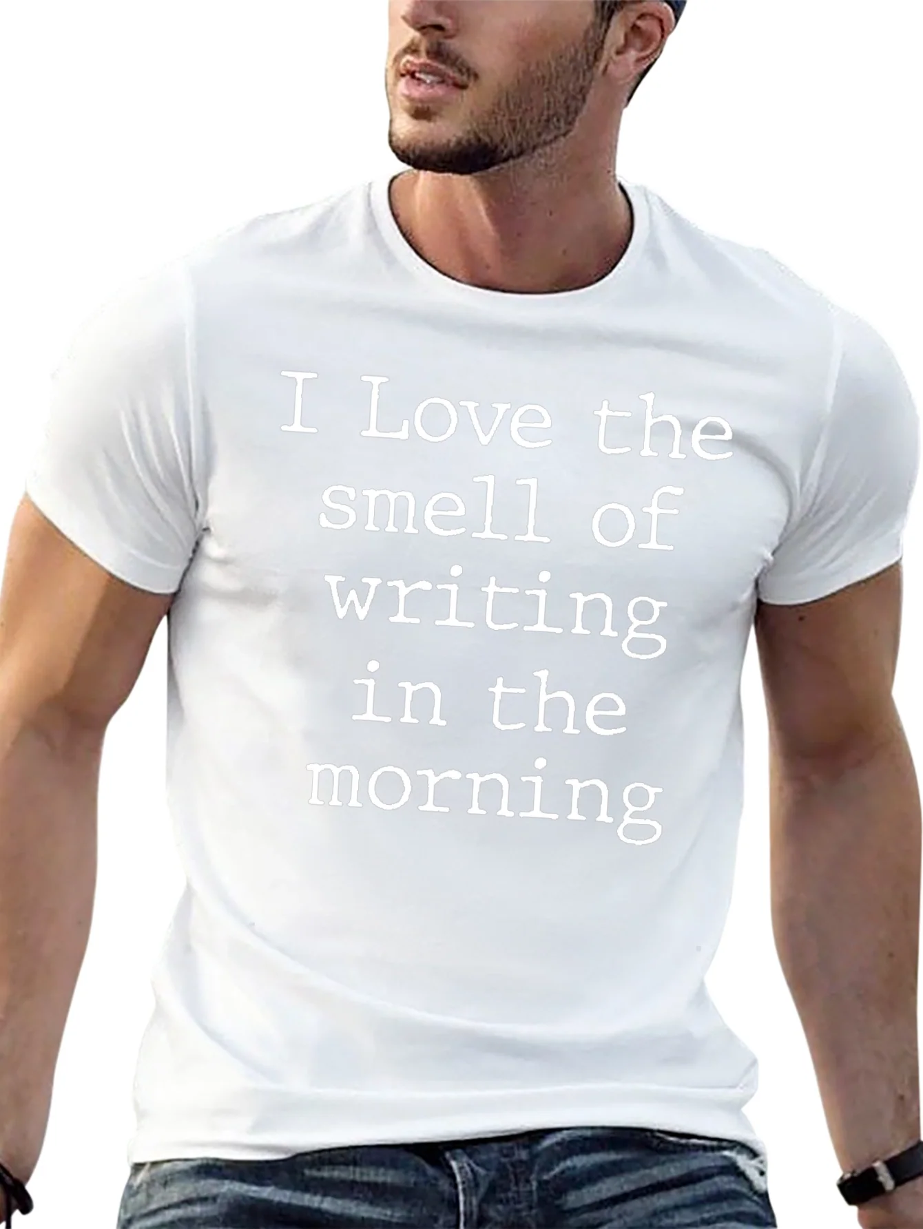 Writing Smell Morning Black Tee