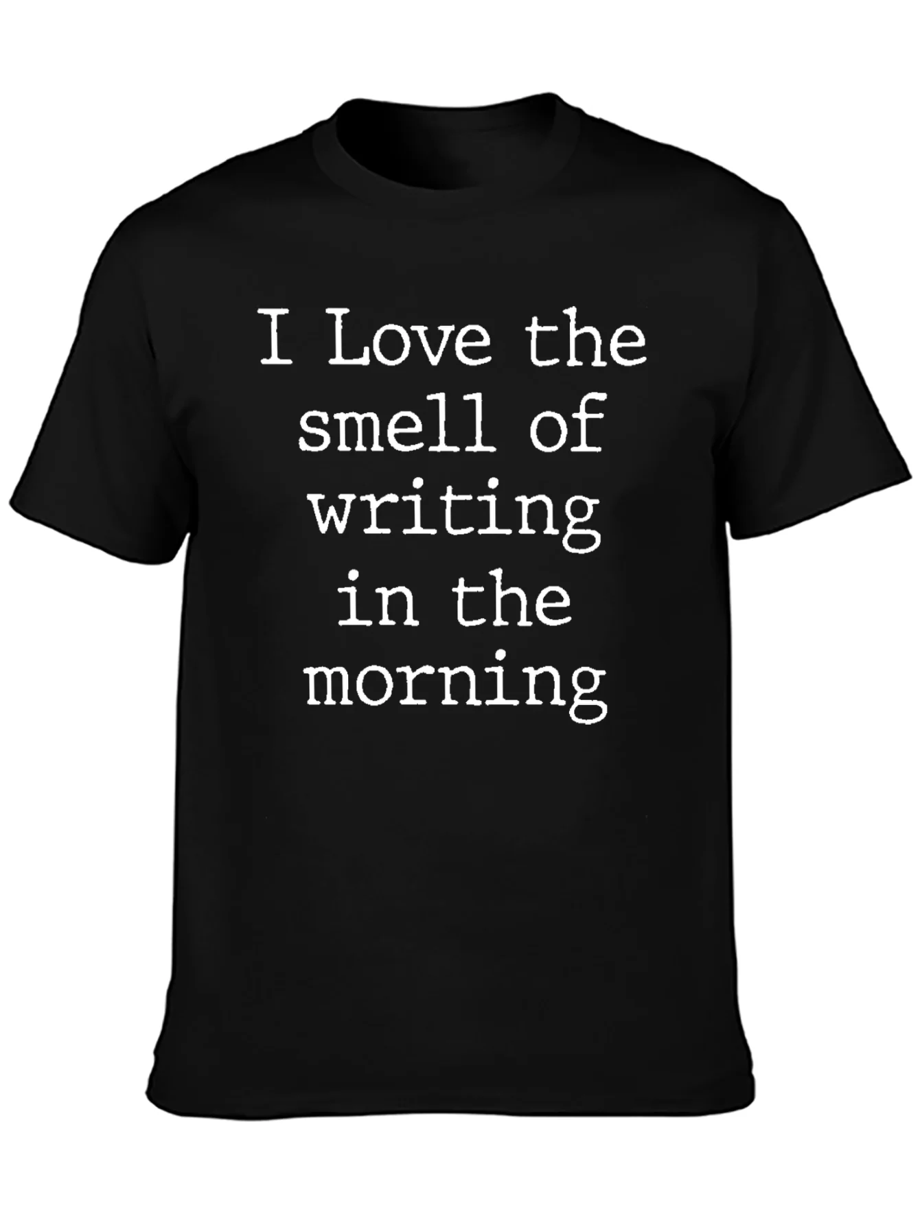 Writing Smell Morning Black Tee