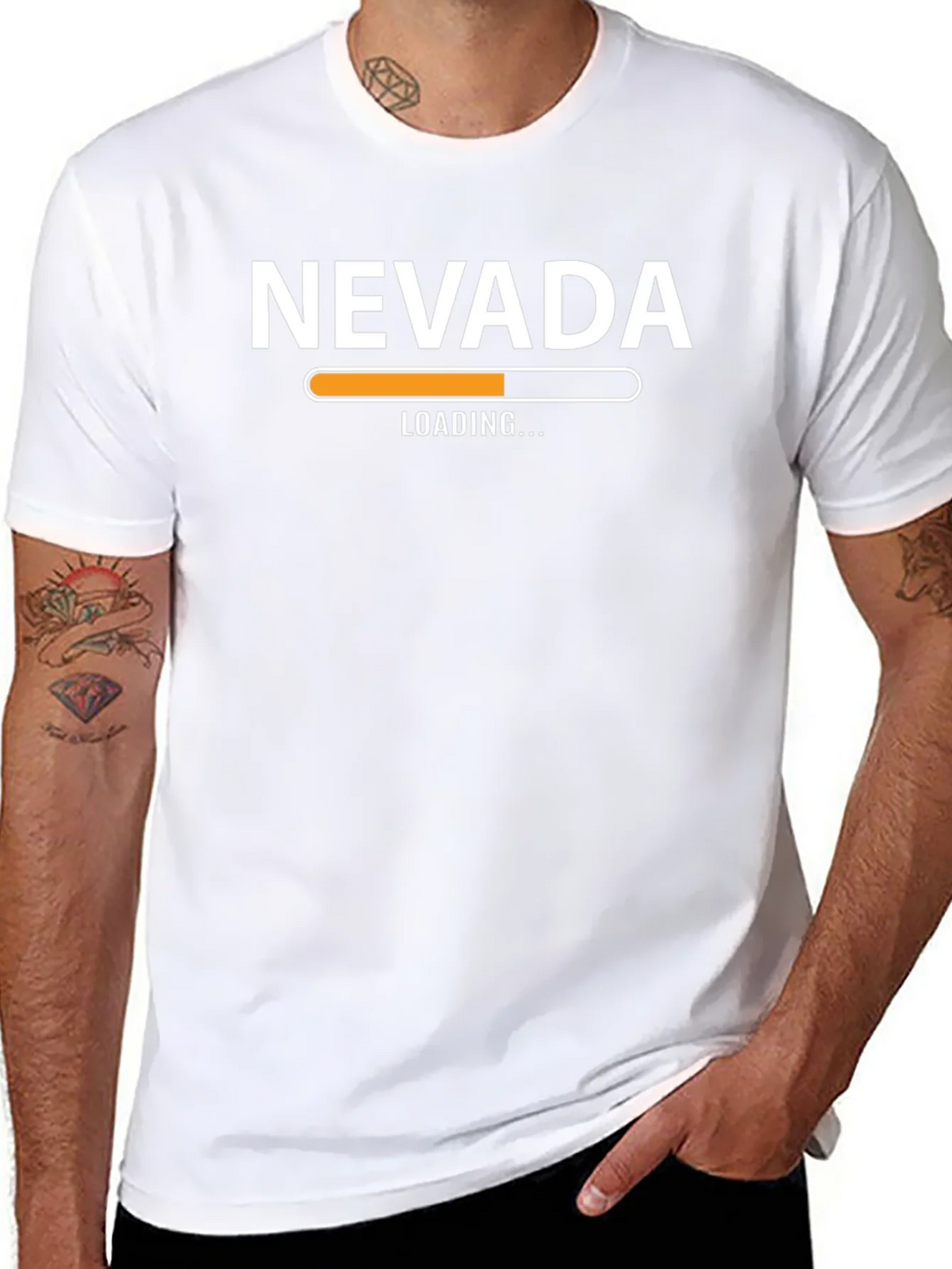 Nevada Loading T-Shirt - Black Graphic Tee