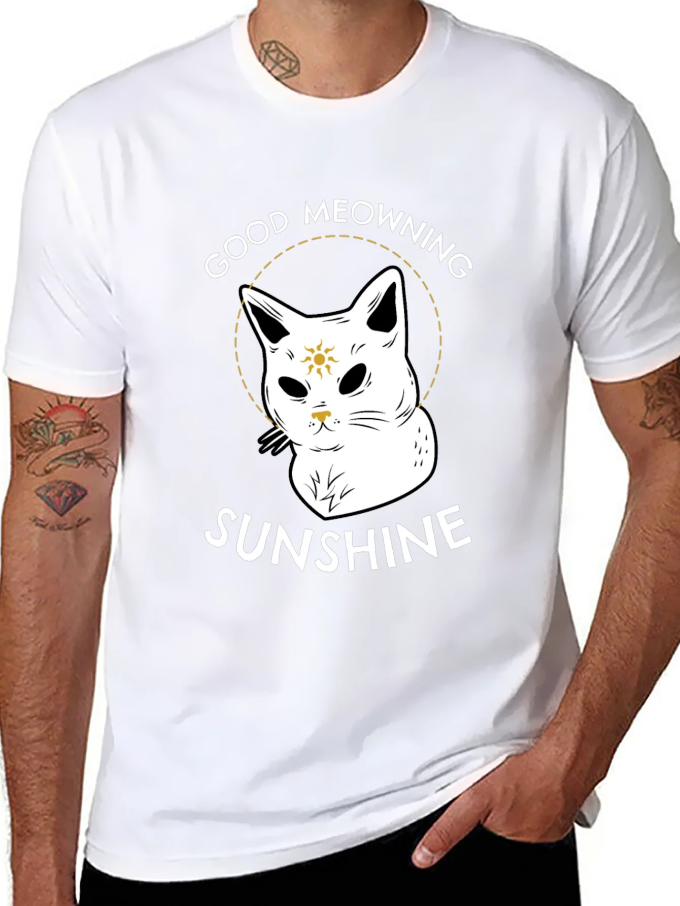Good Meowning Sunshine Graphic T-Shirt