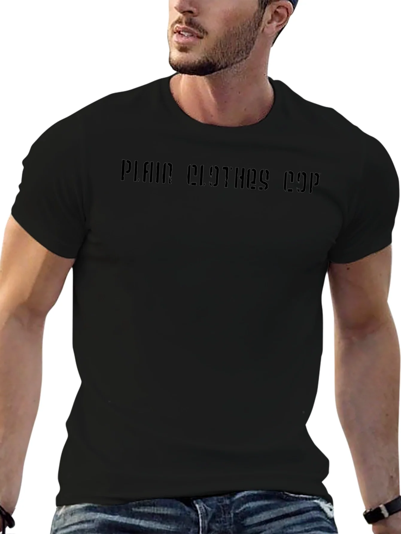 Plain Clothes Cop Crew Neck T-Shirt