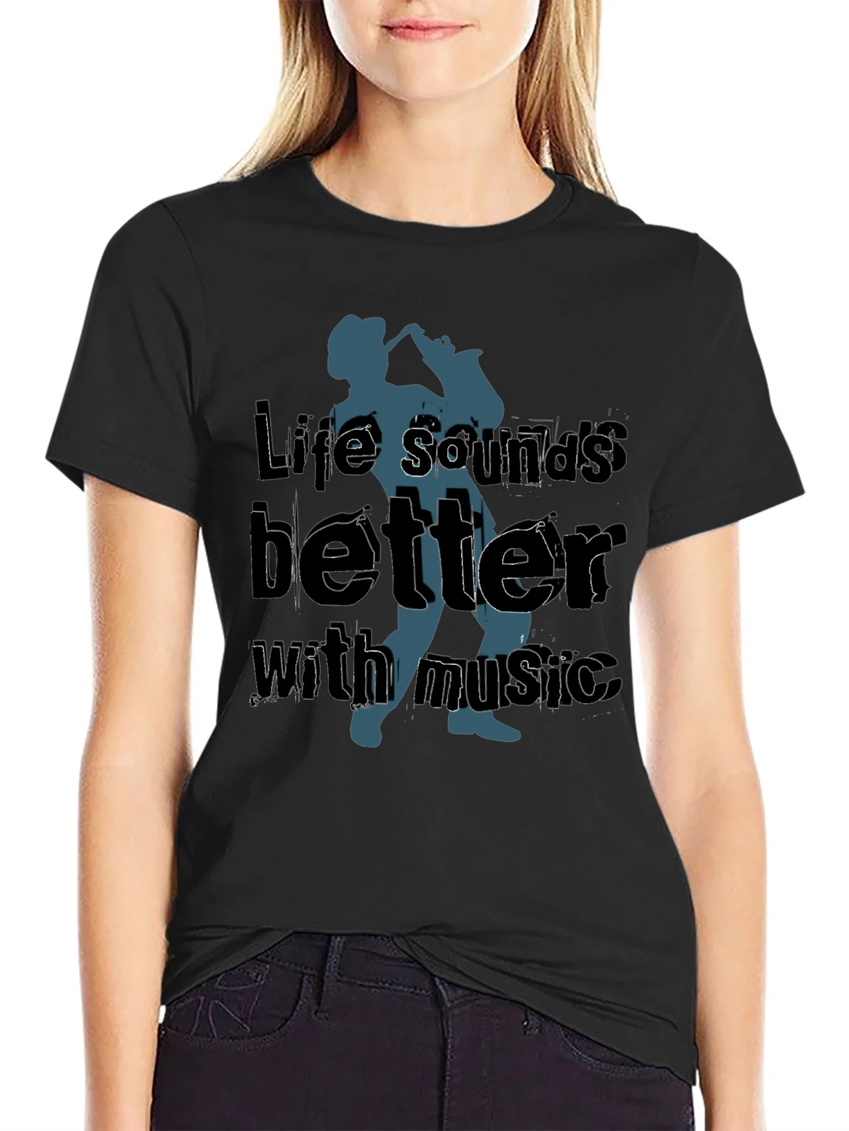 Life Sounds Better Music T-Shirt