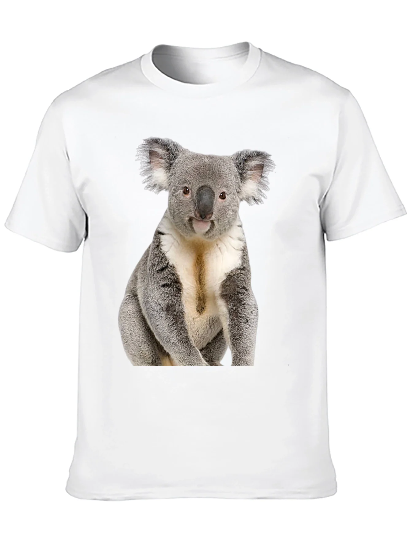 Koala Bear Graphic T-Shirt - Black Cotton Tee