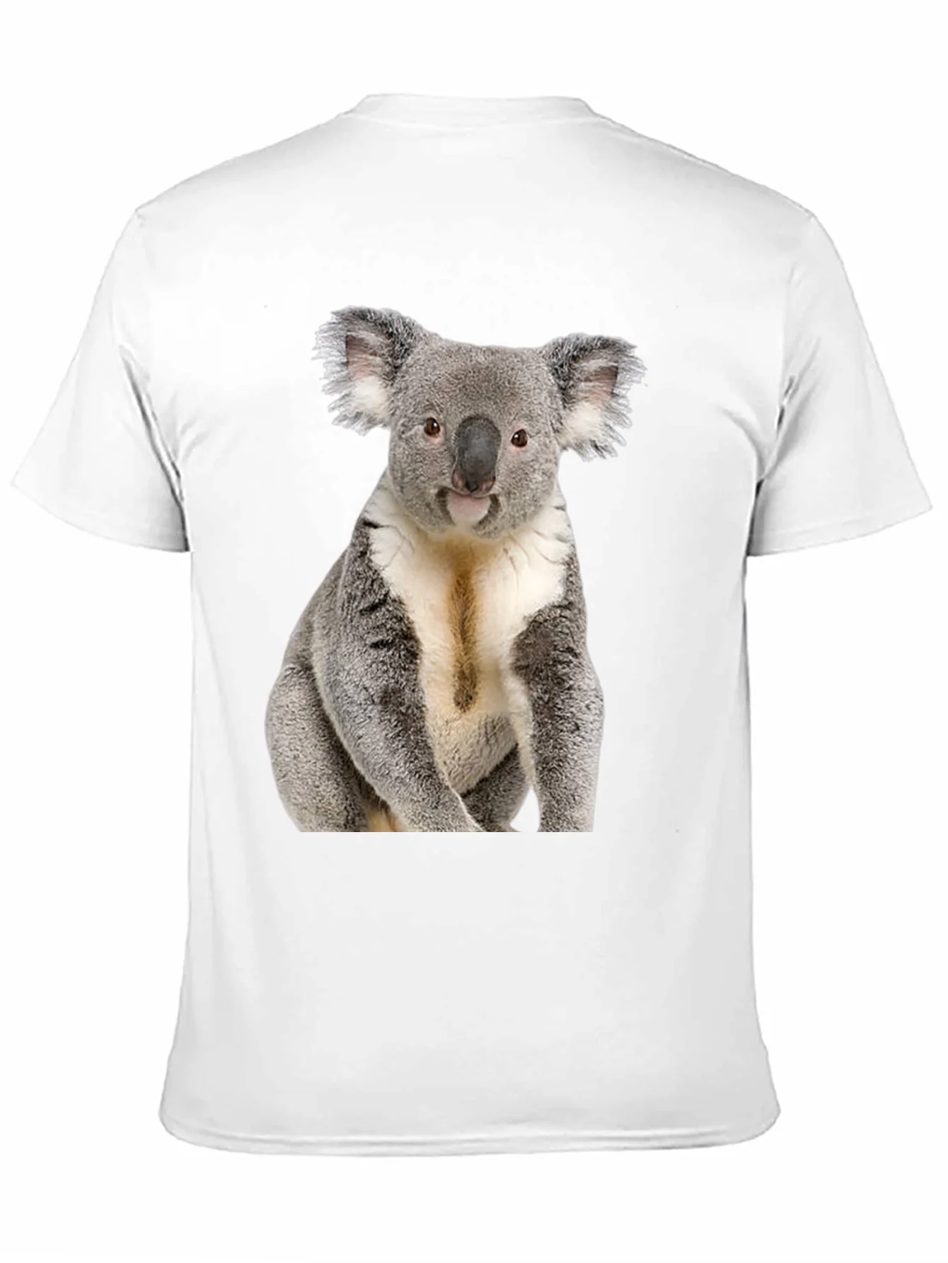Koala Bear Graphic T-Shirt - Black Cotton Tee