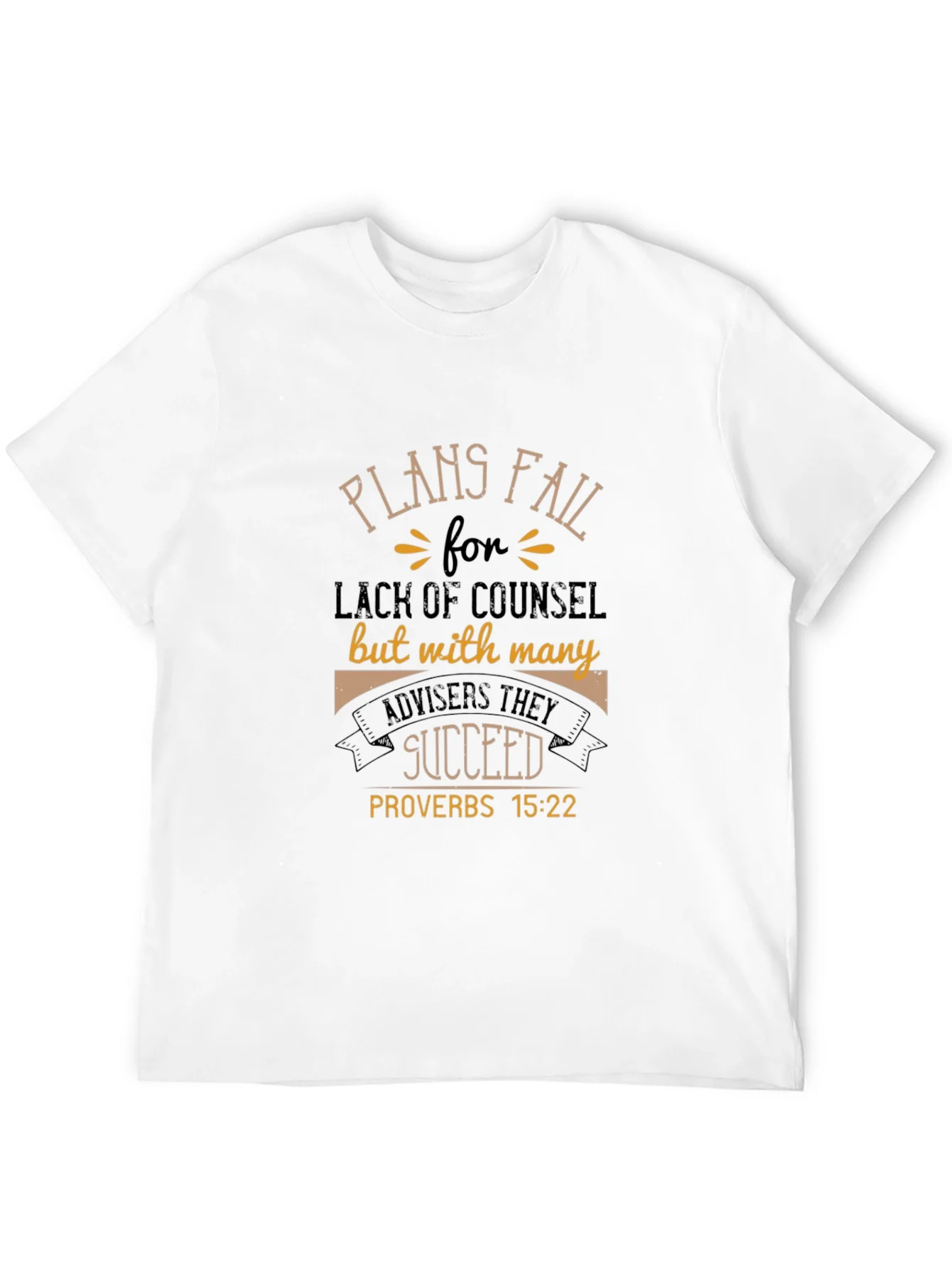 Plans Fail Proverbs T-Shirt