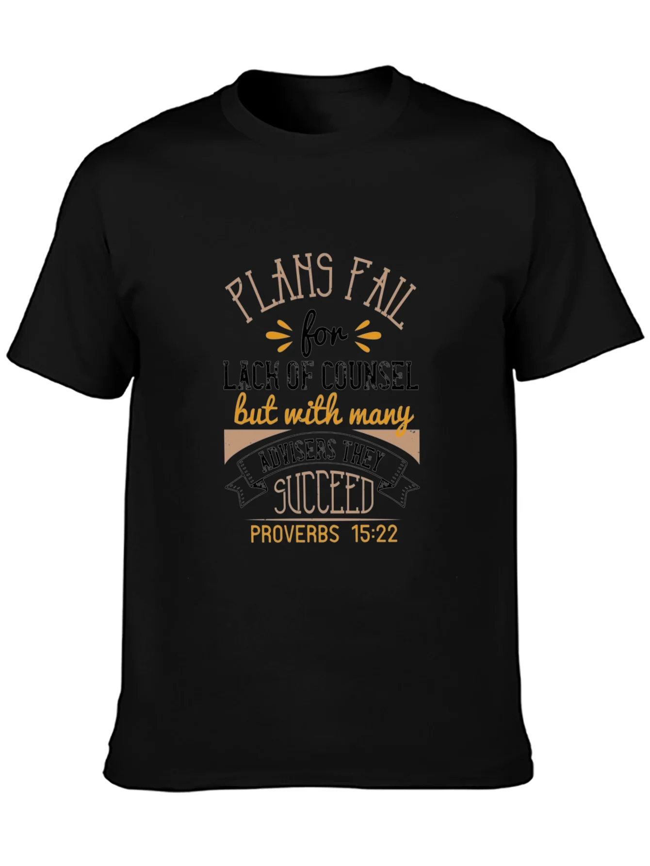 Plans Fail Proverbs T-Shirt
