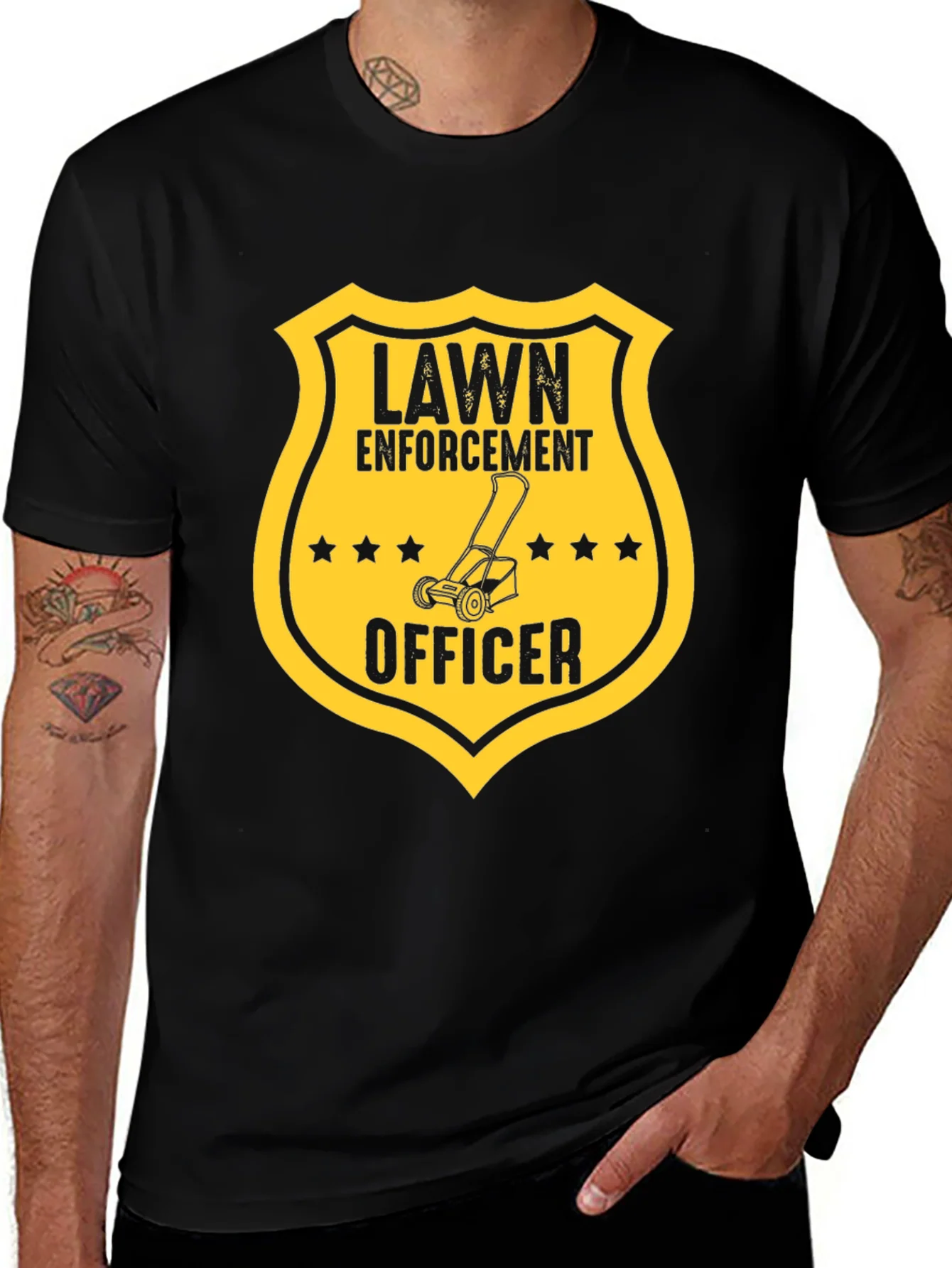 Lawn Enforcement Officer Graphic Tee