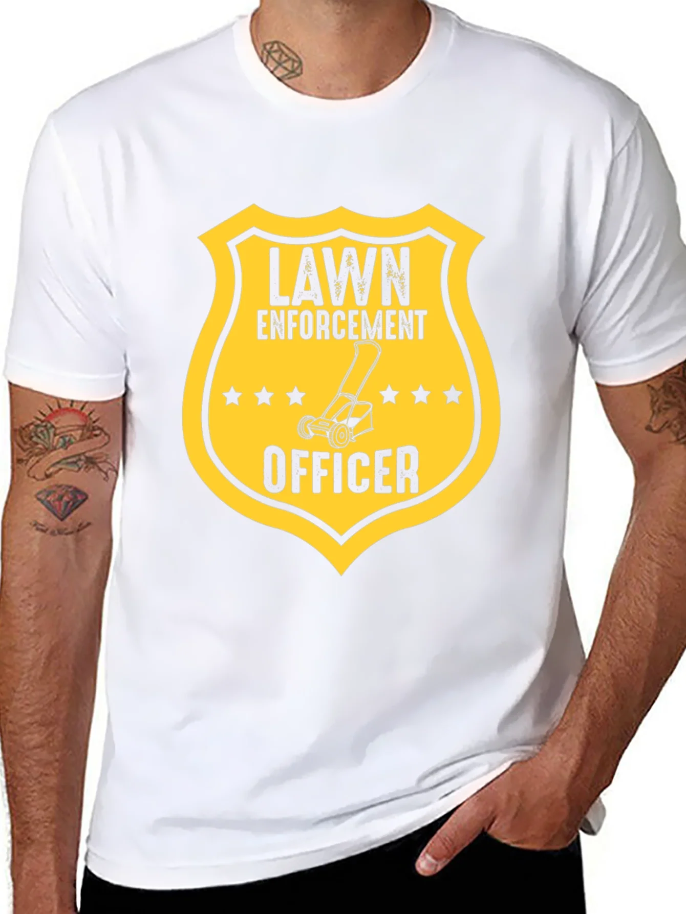 Lawn Enforcement Officer Graphic Tee