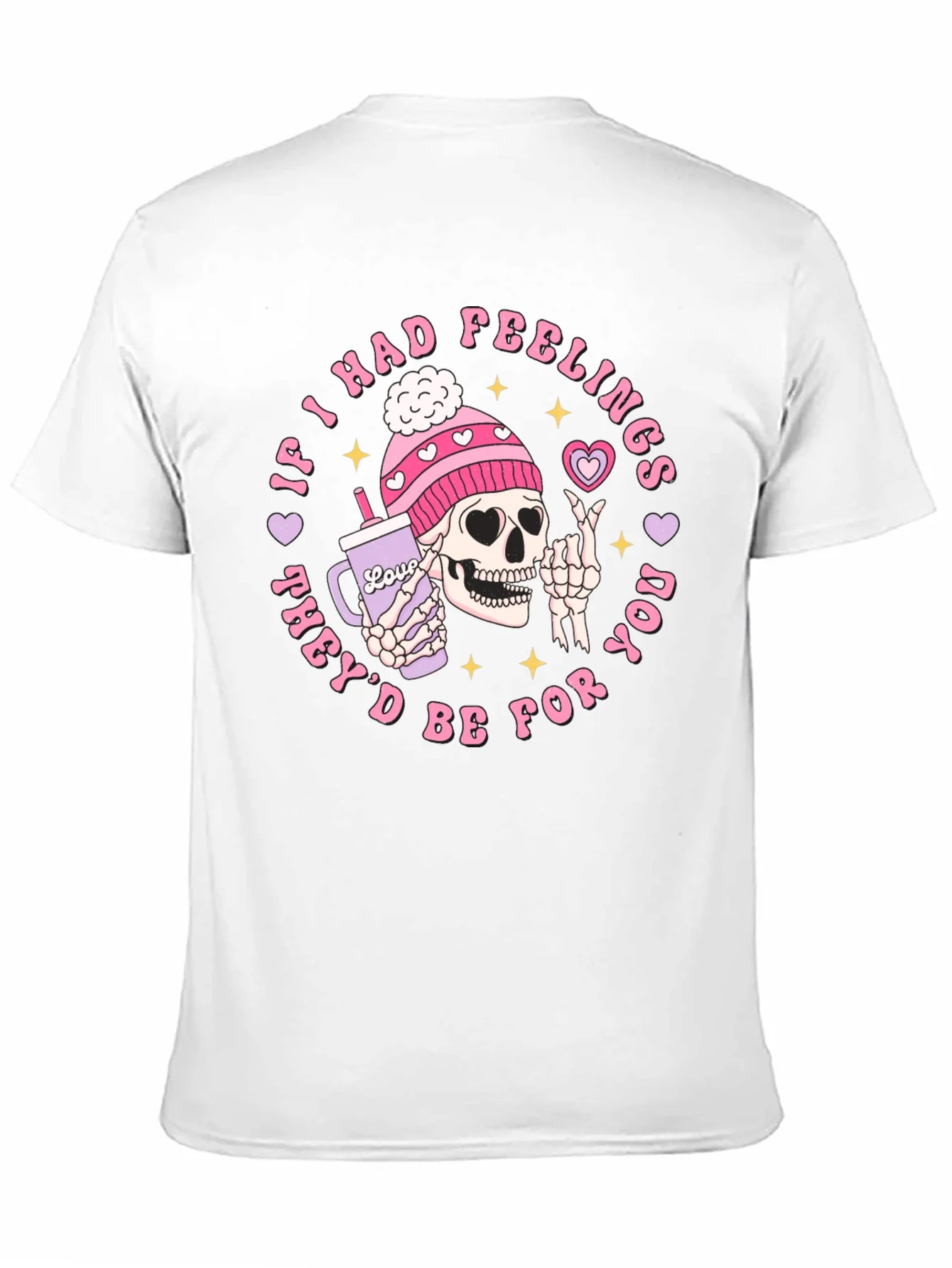 Funny Skeleton Valentines Day Graphic T-Shirt
