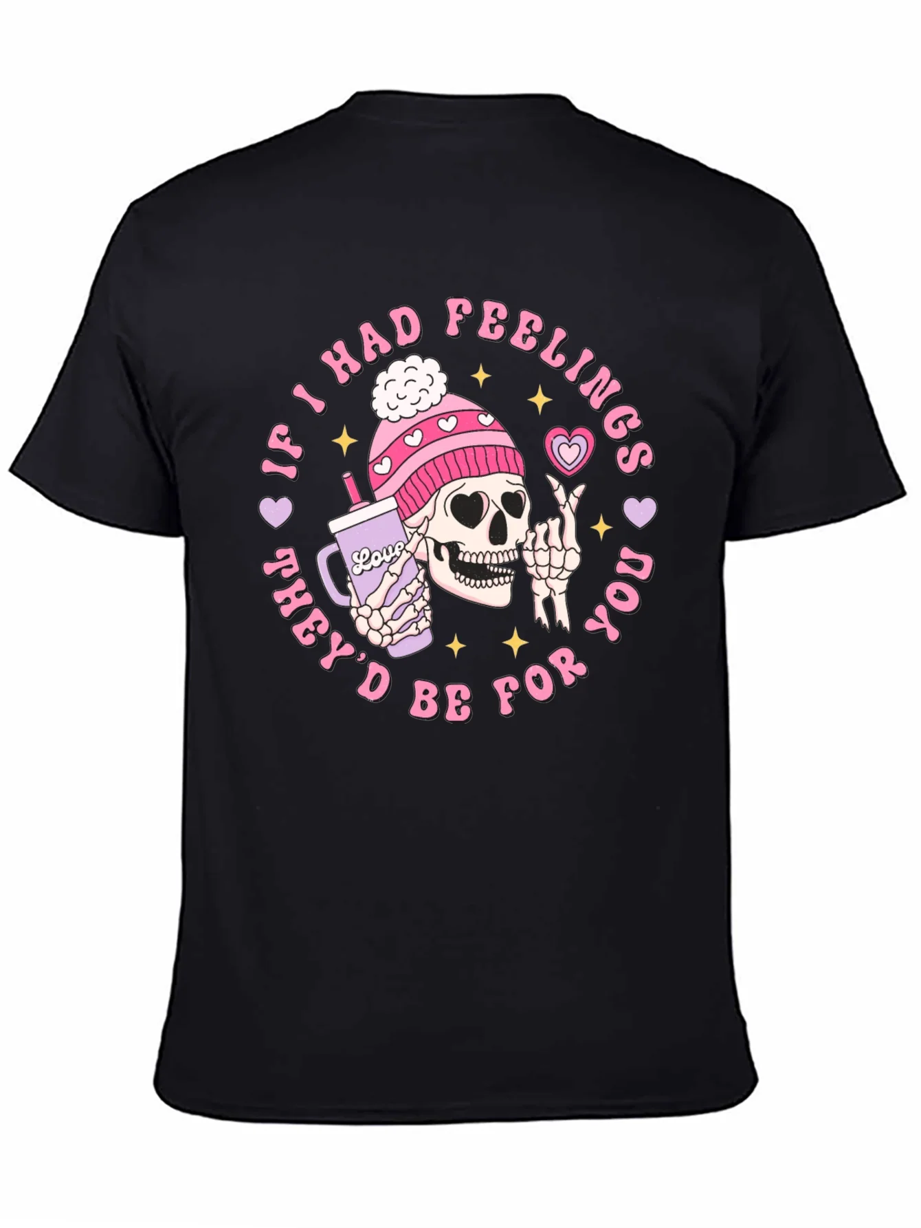 Funny Skeleton Valentines Day Graphic T-Shirt