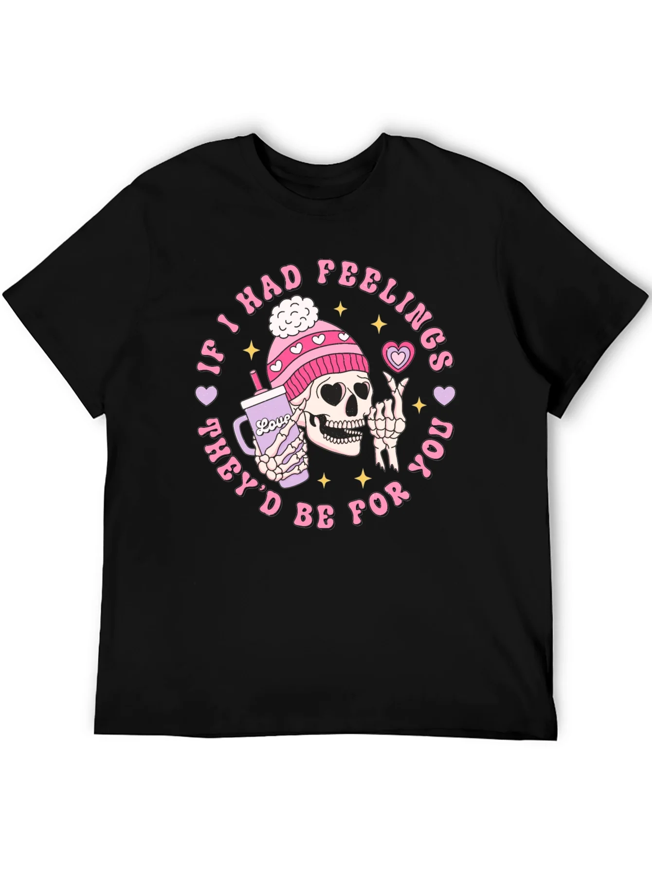 Funny Skeleton Valentines Day Graphic T-Shirt