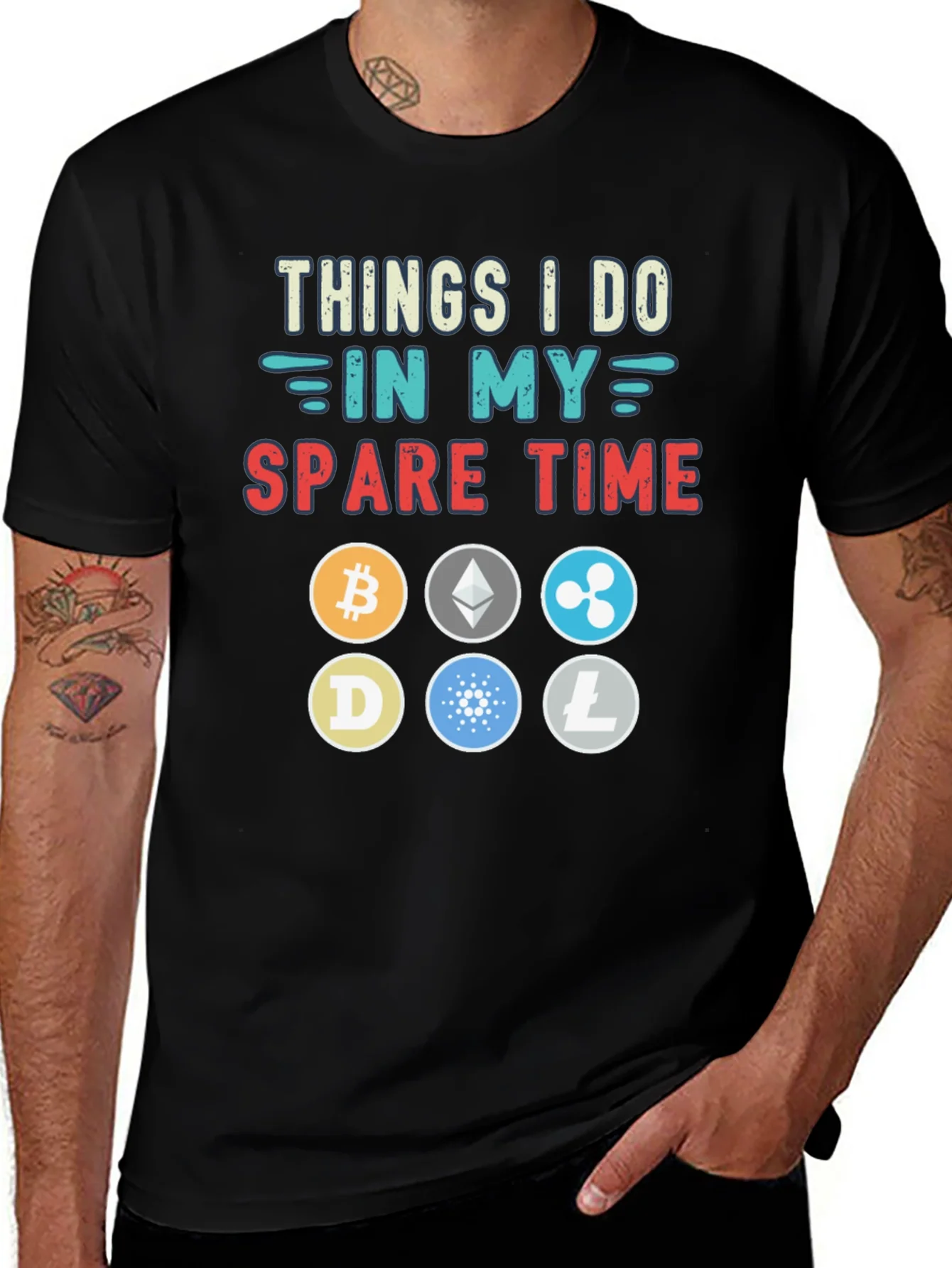 Crypto Lover T-Shirt - Spare Time Hobbies