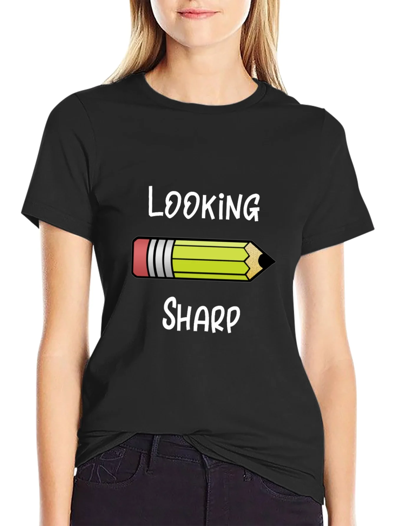 Looking Sharp Graphic Tee - Pencil Design