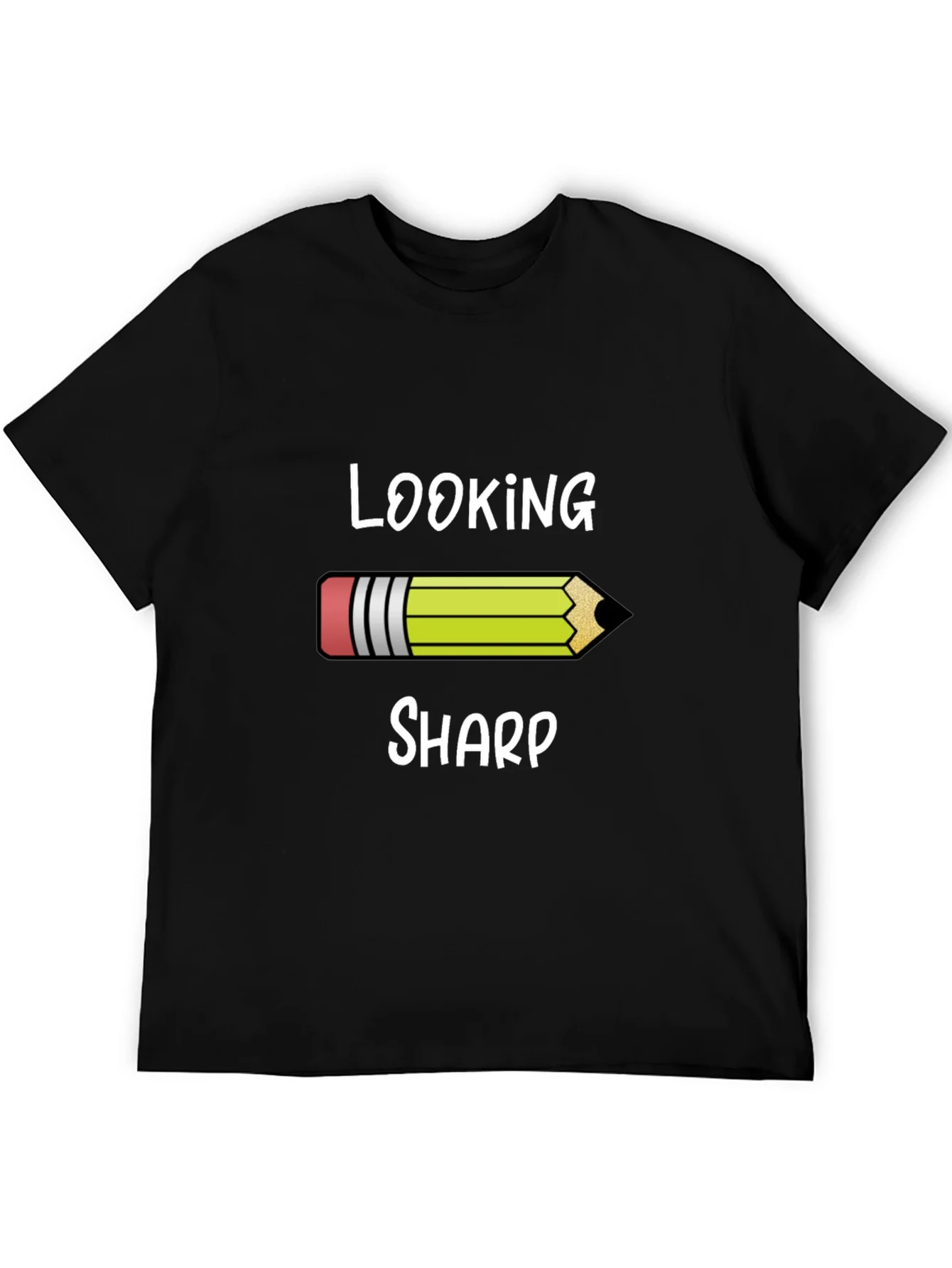 Looking Sharp Graphic Tee - Pencil Design