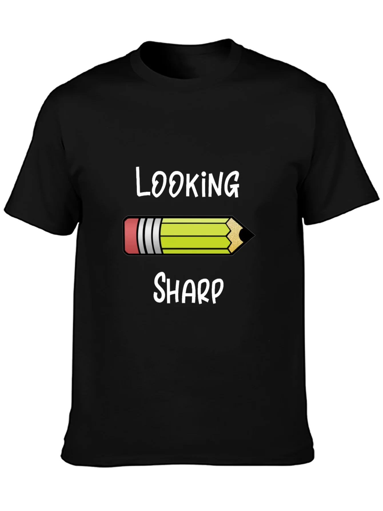 Looking Sharp Graphic Tee - Pencil Design