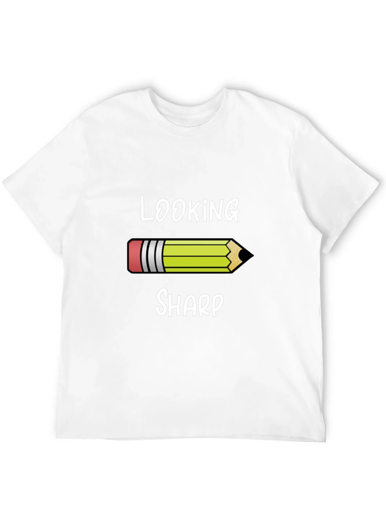 Looking Sharp Graphic Tee - Pencil Design