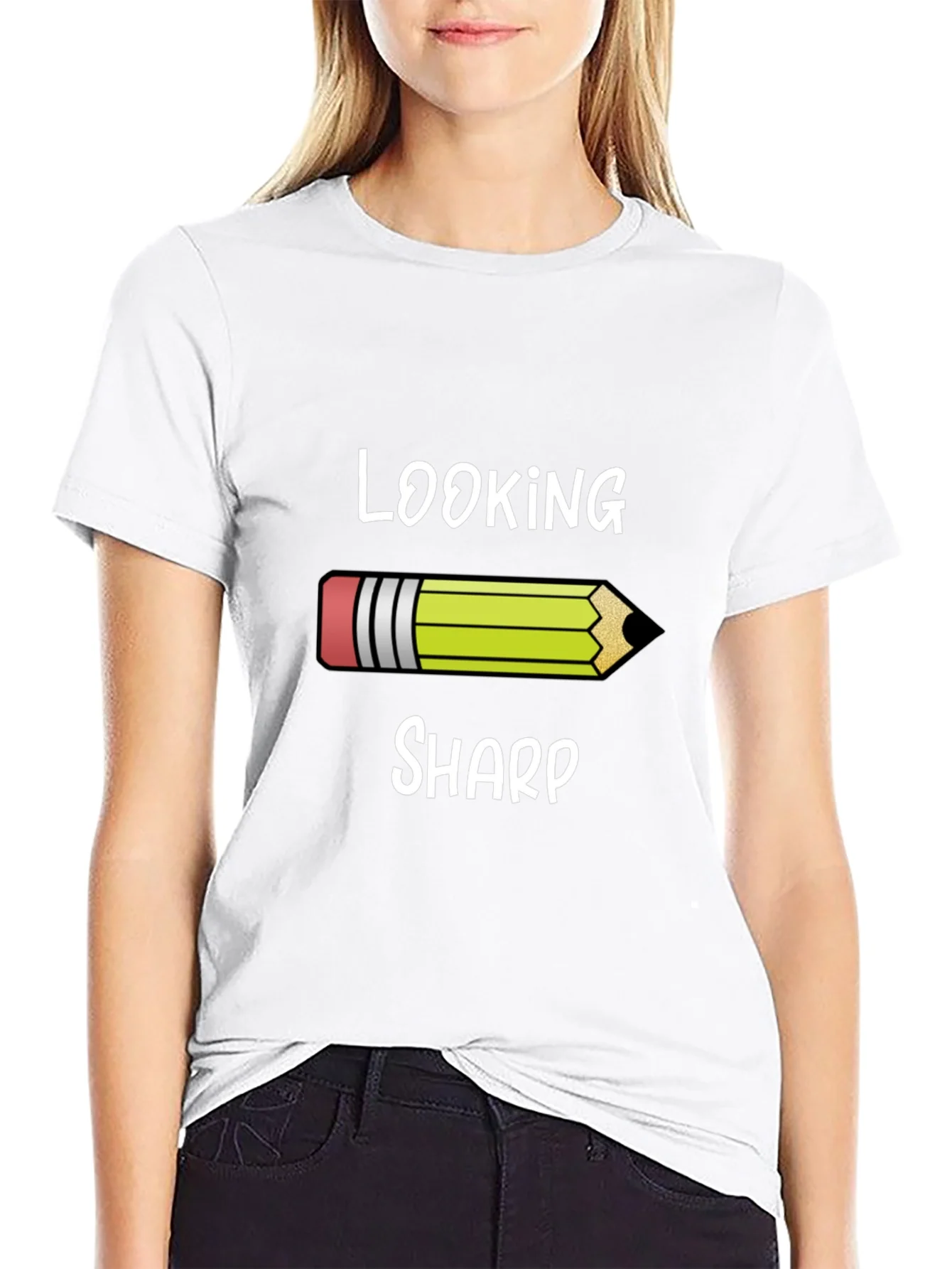 Looking Sharp Graphic Tee - Pencil Design