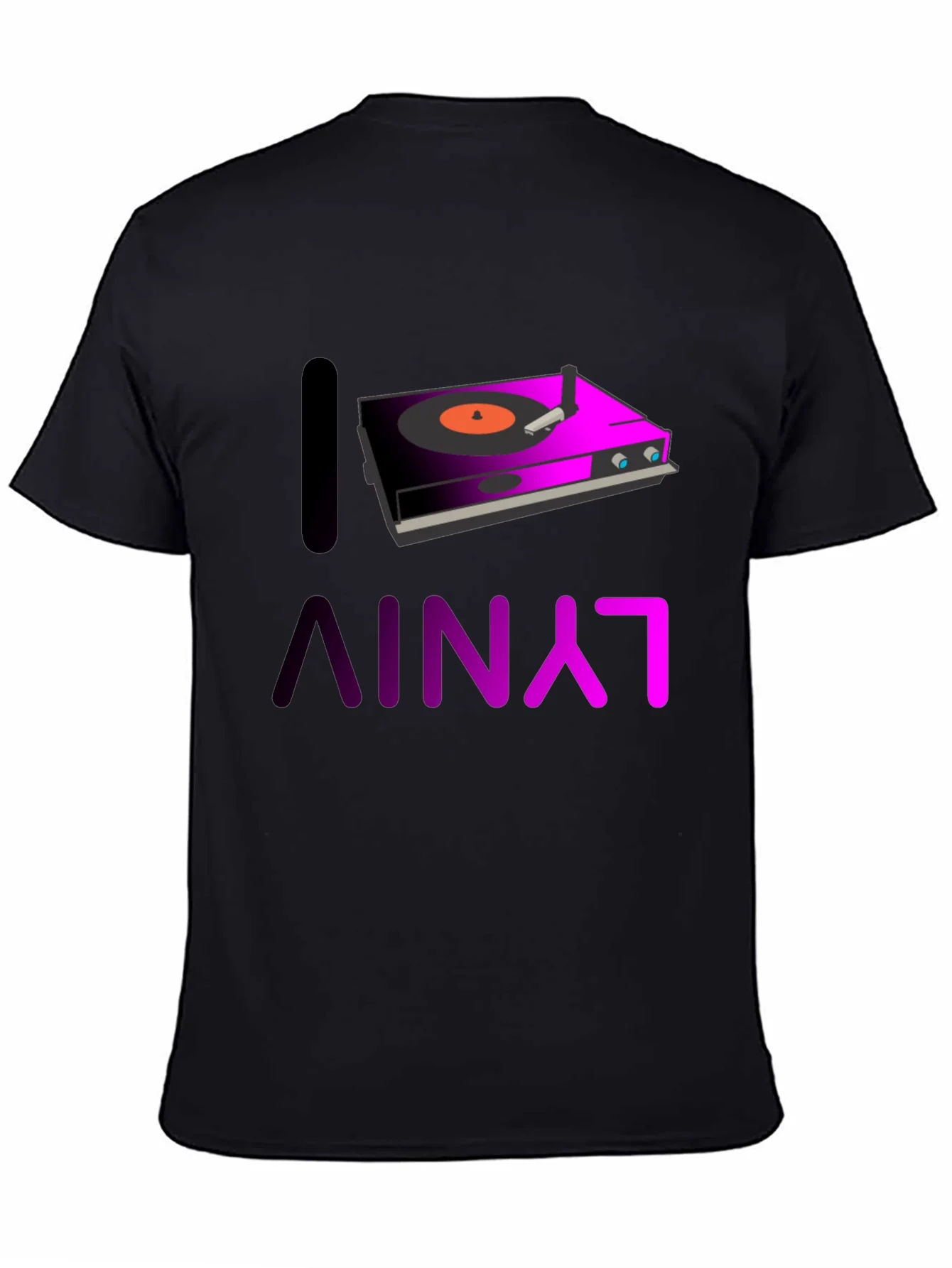 I Love Vinyl Graphic Tee - DJ Music Shirt