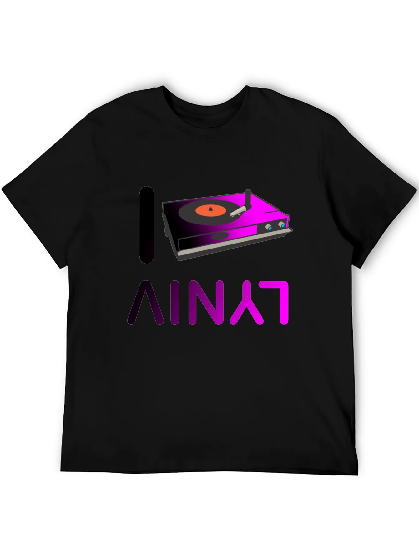 I Love Vinyl Graphic Tee - DJ Music Shirt