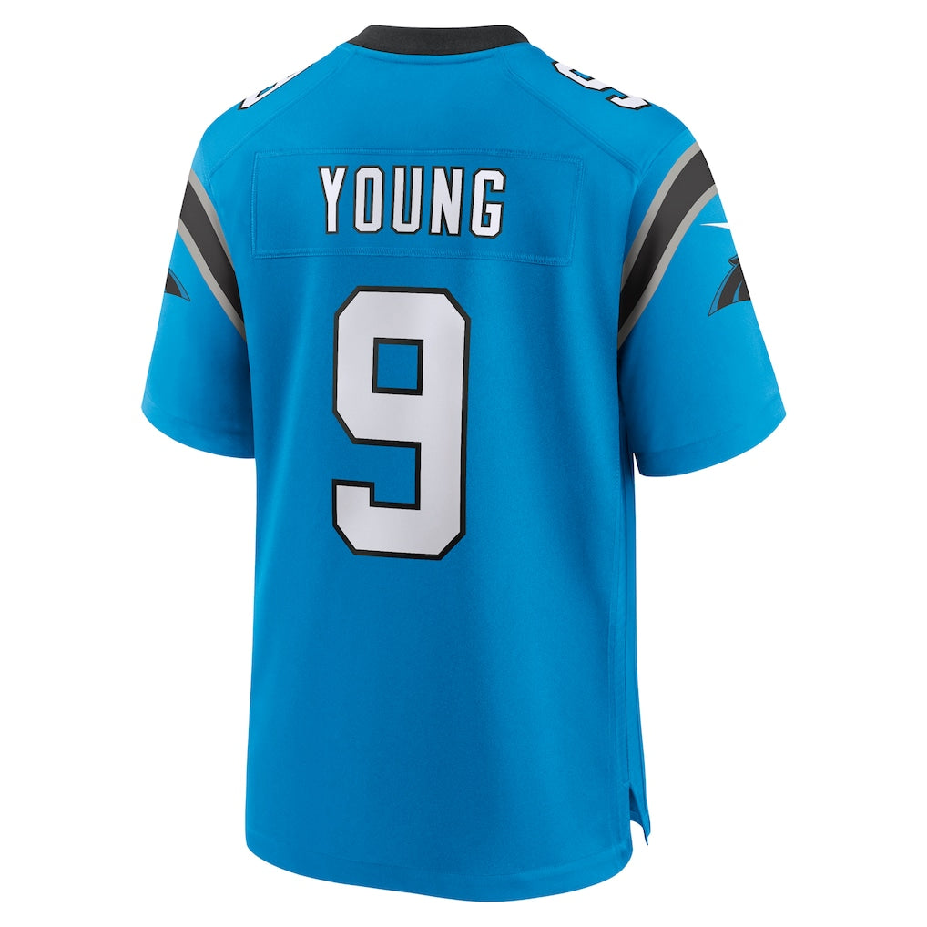 C.Panthers #9 Bryce Young Blue Alternate Game Jersey