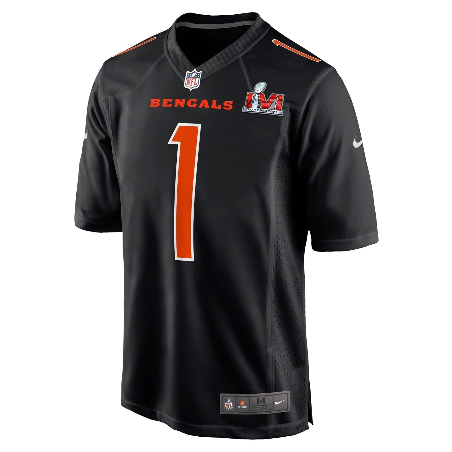 Ja'Marr Chase Cincinnati Bengals  Super Bowl LVI Bound Game Fashion Jersey - Black