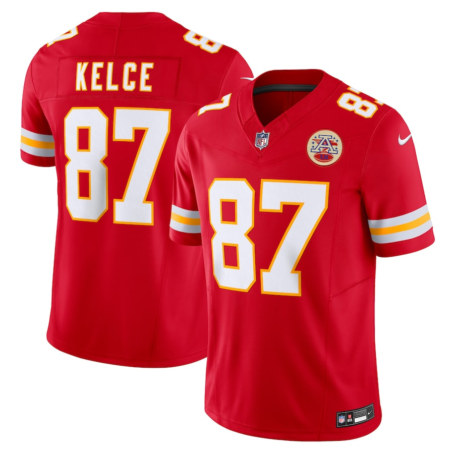 Kansas City Chiefs Travis Kelce  Red Vapor F.U.S.E. Limited Jersey