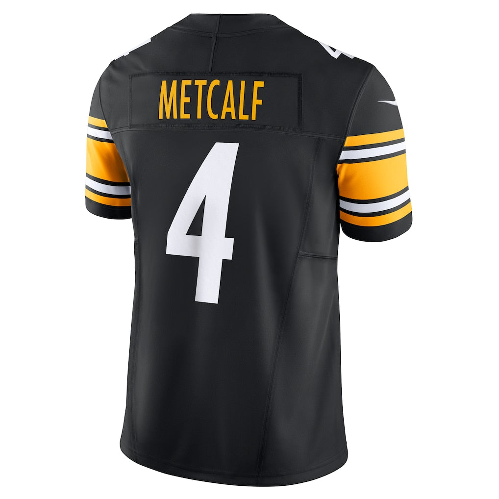 P.Steelers #4 DK Metcalf Black Team Vapor F.U.S.E. Limited Jersey