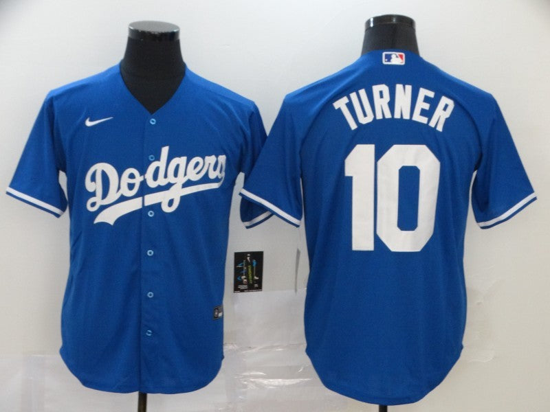 Men's Los Angeles Dodgers Justin Turner Blue Replica Baseball Jersey