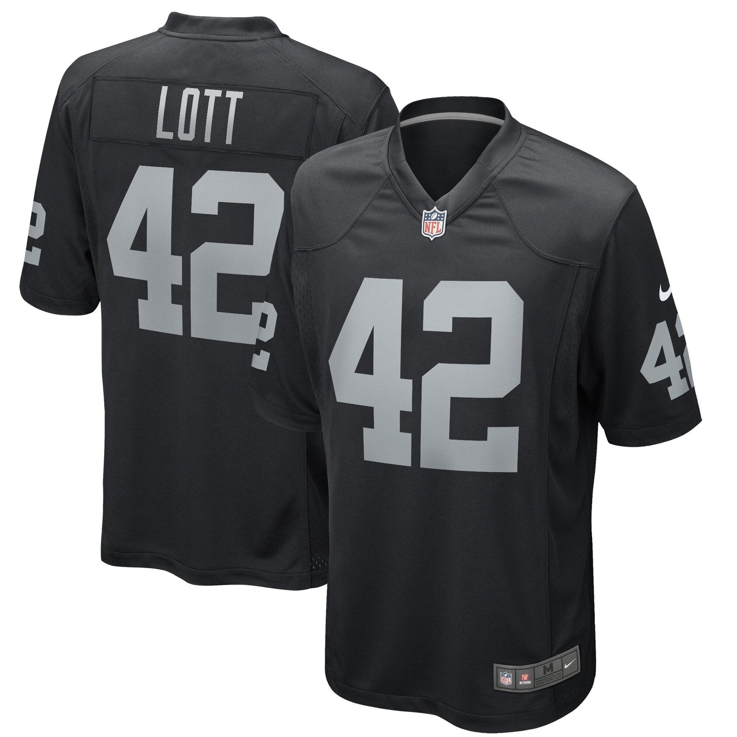Ronnie Lott Las Vegas Raiders  Game Retired   Jersey - Black