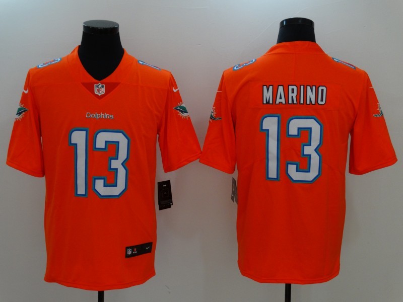 Men's Miami Dolphins Dan Marino Orange Game Jersey