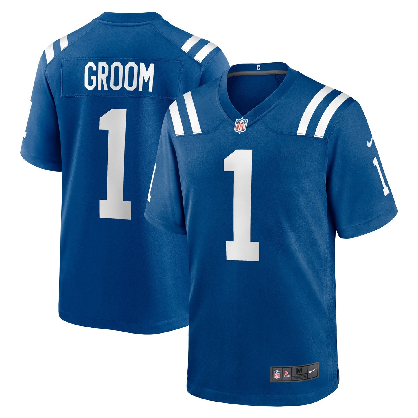 Number 1 Groom Indianapolis Colts  Game Jersey - Royal