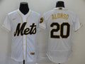 Men's New York Mets Pete Alonso #20 White Authentic Game Jersey1