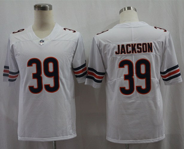 Men's Chicago Bears Eddie Jackson White Player Game Jersey