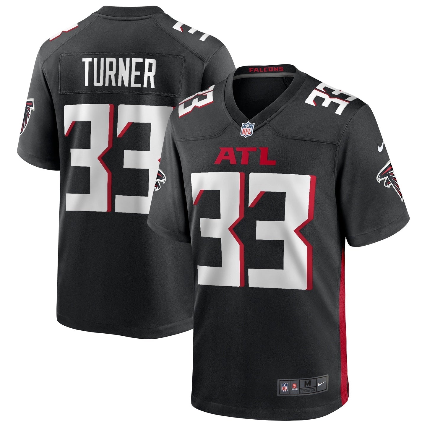 Michael Turner Atlanta Falcons  Game Retired   Jersey - Black