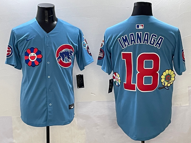 Men's Chicago Cubs Shota Imanaga Light Blue Player Jersey