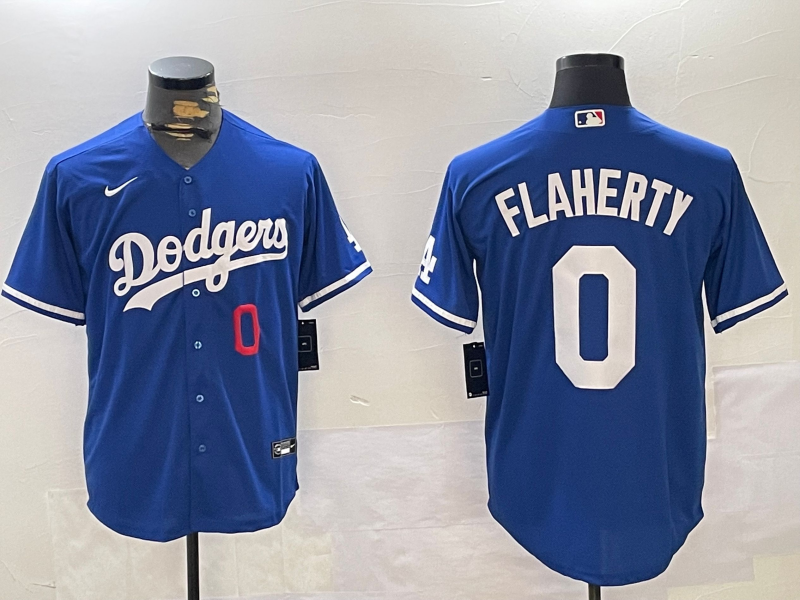 Men's Los Angeles Dodgers Jack Flaherty Royal Replica Player Jersey