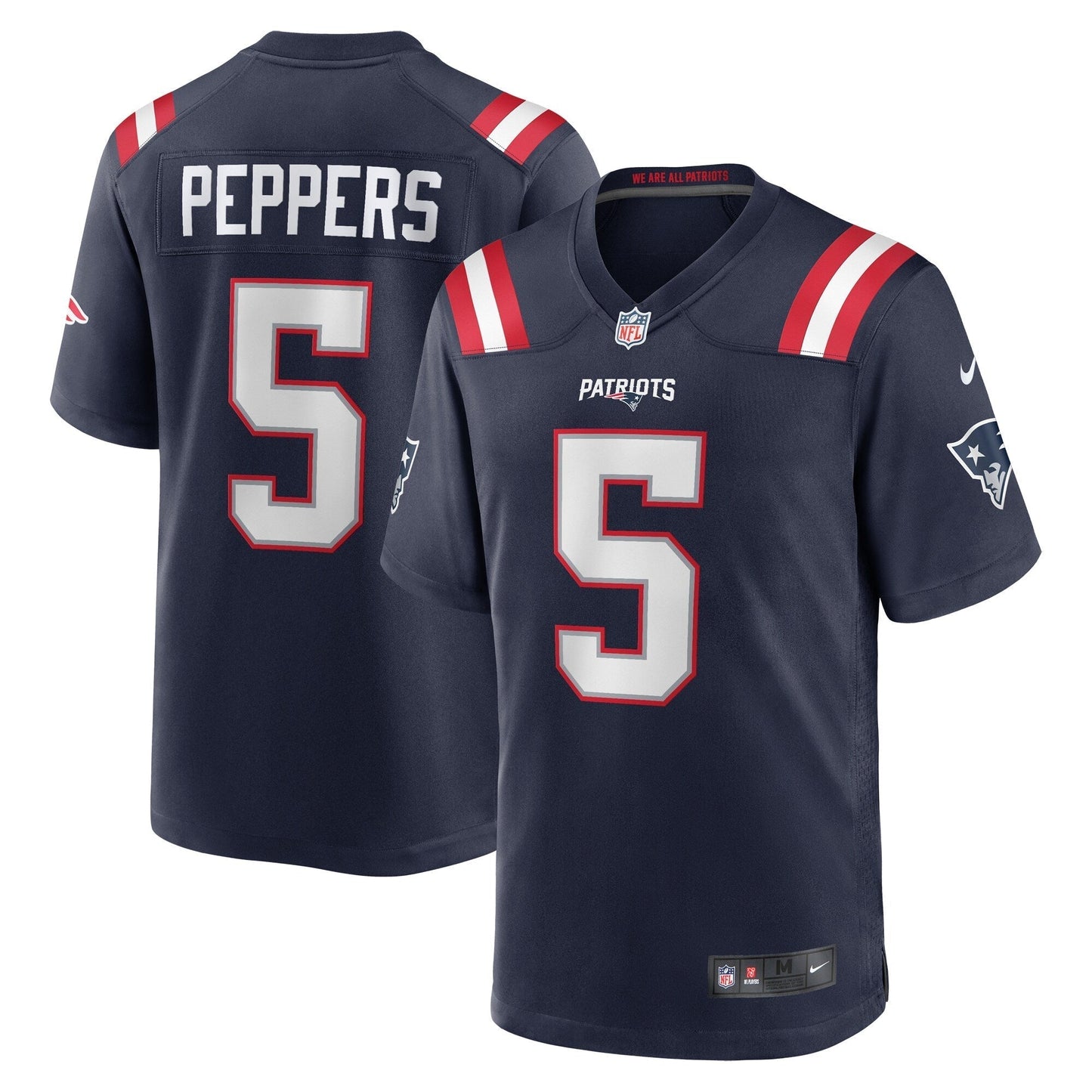 Jabrill Peppers New England Patriots  Game   Jersey - Navy