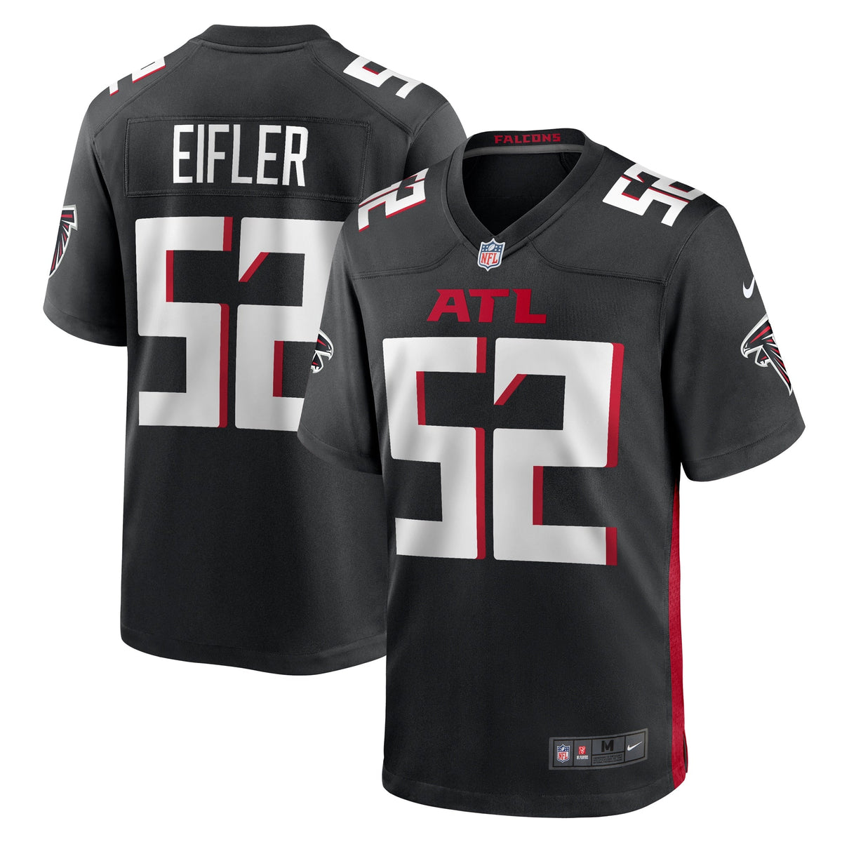Milo Eifler Atlanta Falcons   Game Jersey -  Black