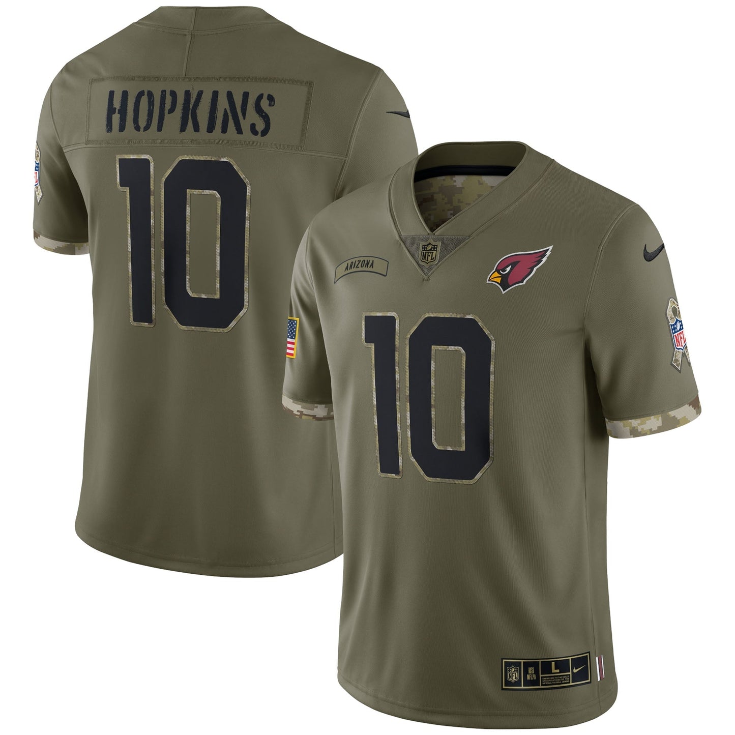 DeAndre Hopkins Arizona Cardinals  Salute To Service Limited Jersey - Olive