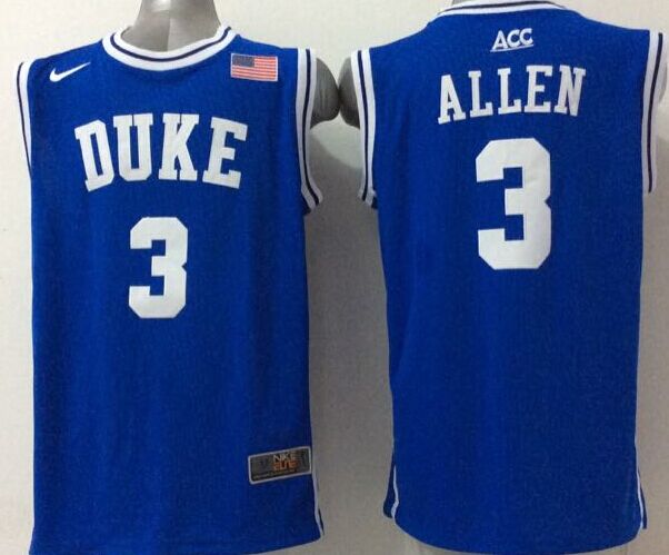 Men's Duke Blue Devils Grayson Allen Blue Game Jersey