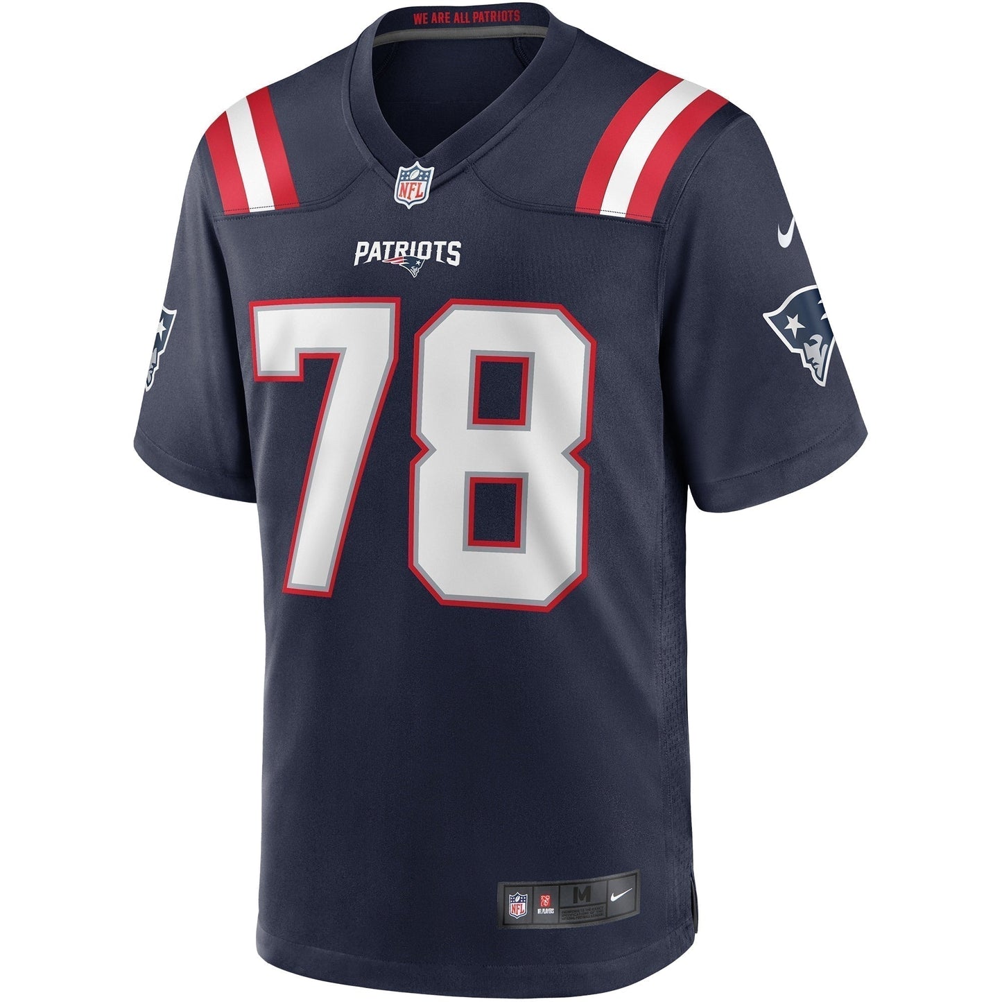 Bruce Armstrong New England Patriots  Game Retired   Jersey - Navy